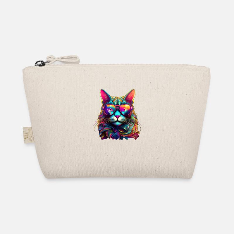 Cool Cat - Neon Vibes Bio-Täschchen