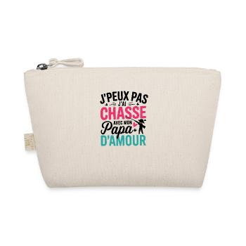 J peux pas j aiChasse AvecMon Papad amourcoeur - Trousse biologique - nature - Devant