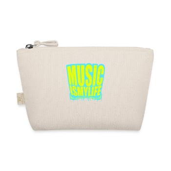 Music is my Life Music Life Love Saying Graffiti - Organic Pouch - nature - Front