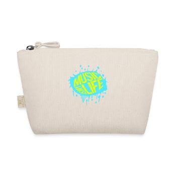 Music is my Life Music Life Love Saying Graffiti - Organic Pouch - nature - Front