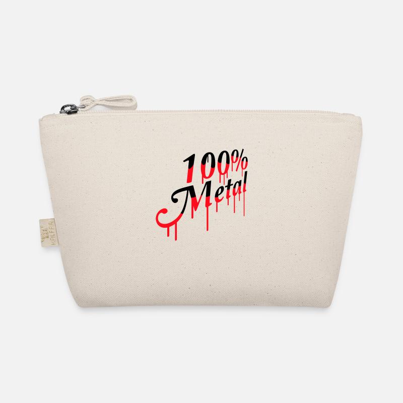 100% Percent Metal Music Stamp Graffiti Drops Organic Pouch