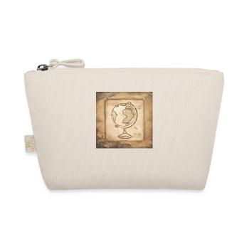 Geography - Globe & Pointer / Vintage Art - Organic Pouch - nature - Front