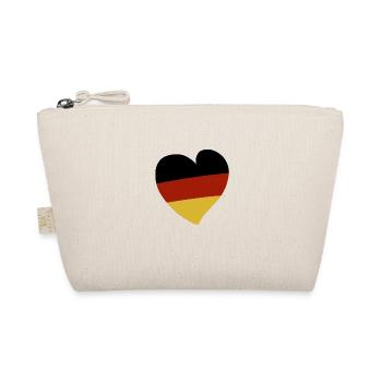Deutschland Herz - Bio-Täschchen - Natur - Vorne