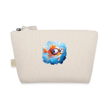 Lustiger Fisch mit Sehschwäche - Bio-Täschchen - Natur - Vorne