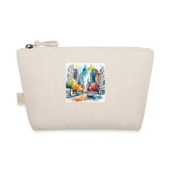 Colourful Autumn City Street - Organic Pouch - nature - Front