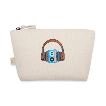 Headphones and audio cassette - Organic Pouch - nature - Front