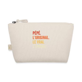 Grandpa The Original The Real The Unique Gift - Organic Pouch - nature - Front