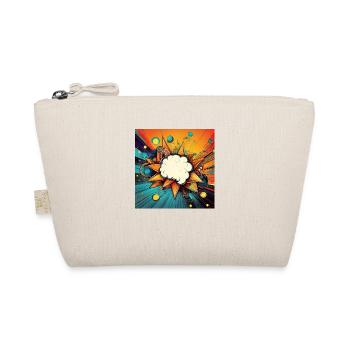 Vibrant Abstract Explosive Cloud Design - Organic Pouch - nature - Front
