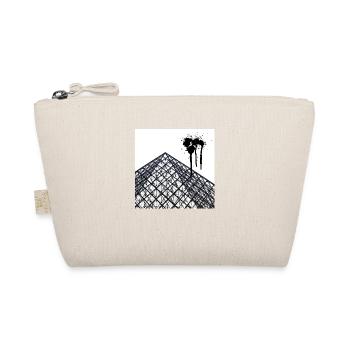 Geometric Paris Pyramid - Modern Abstract Design - Organic Pouch - nature - Front