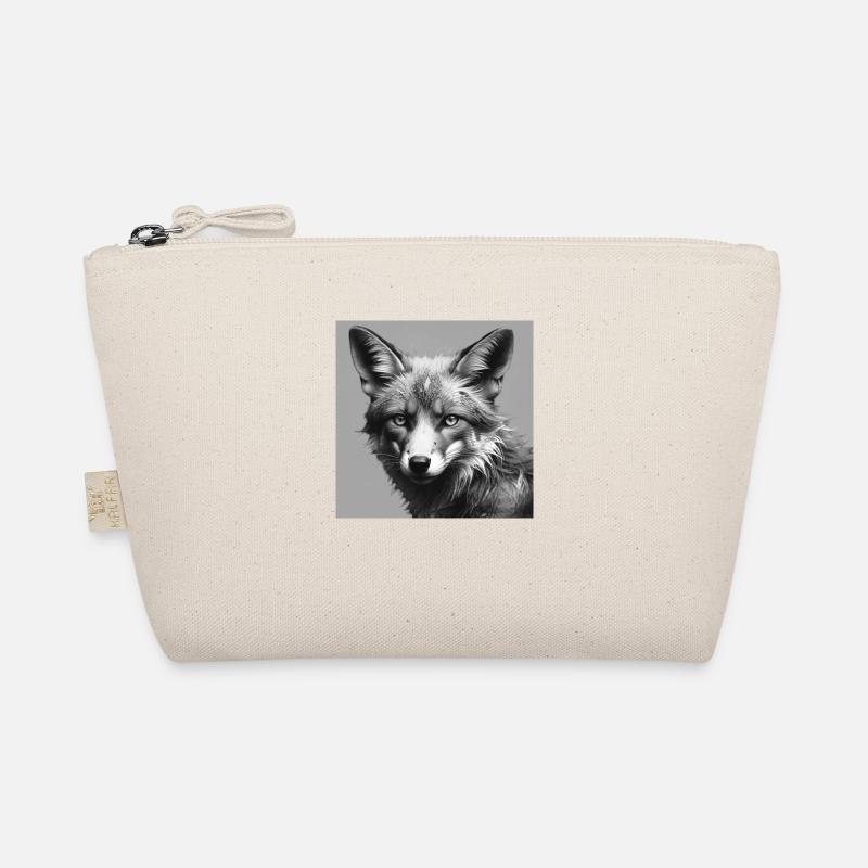 Fox schwarz / weiss Bio-Täschchen