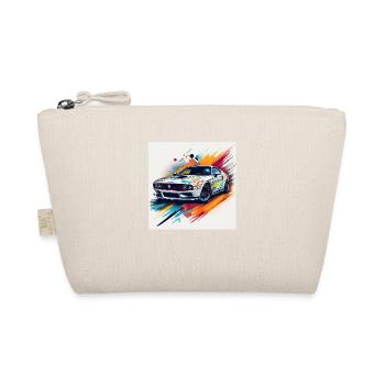 Vibrant Classic Car Design T-Shirt - Organic Pouch - nature - Front
