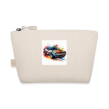 Vibrant Muscle Car Illustration - Organic Pouch - nature - Front