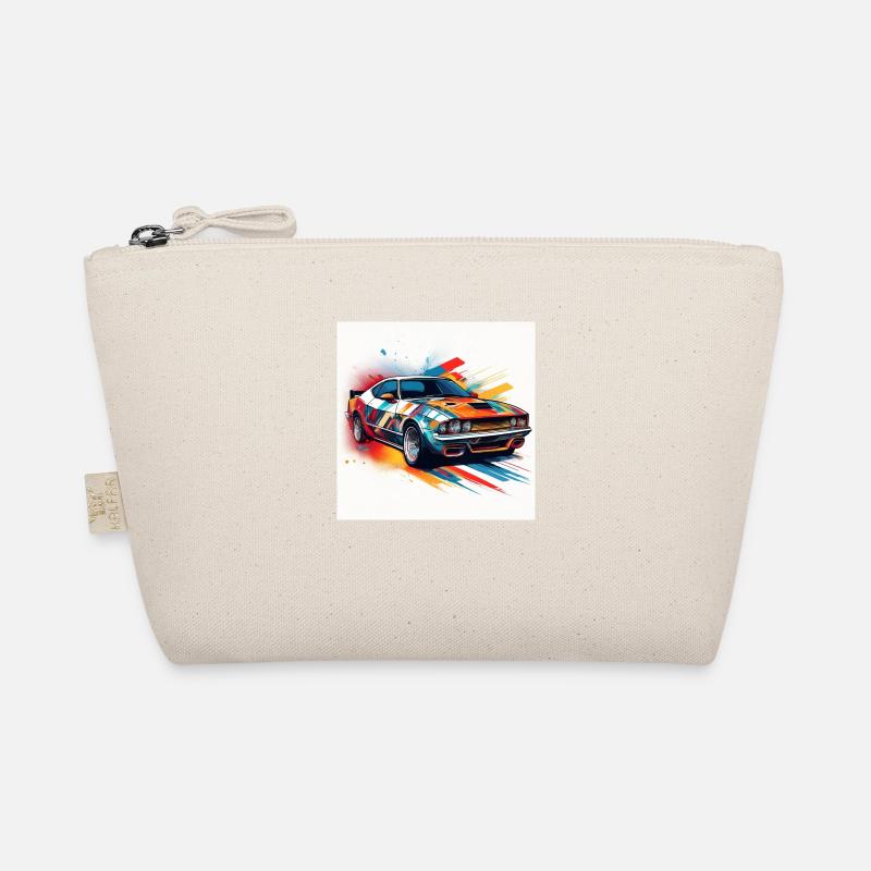 Vibrant Muscle Car Illustration Organic Pouch