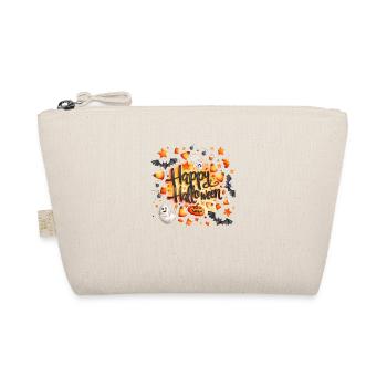 Halloween – Happy Halloween Cute Ghost Pumpkins - Organic Pouch - nature - Front