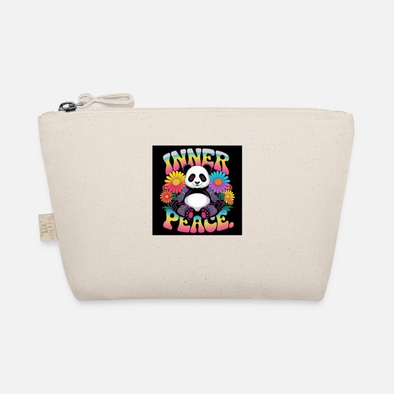 Inner Peace Meditating Panda Organic Pouch
