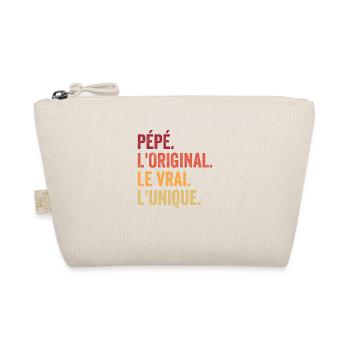 Grandpa The Original The Real The Unique Gift - Organic Pouch - nature - Front