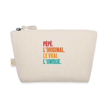 Grandpa The Original The Real The Unique Gift - Organic Pouch - nature - Front