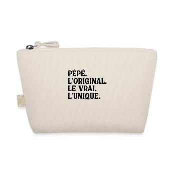 Grandpa The Original The Real The Unique Gift - Organic Pouch - nature - Front