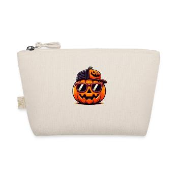 Citrouille d'halloween cool a casquette - Trousse biologique - nature - Devant