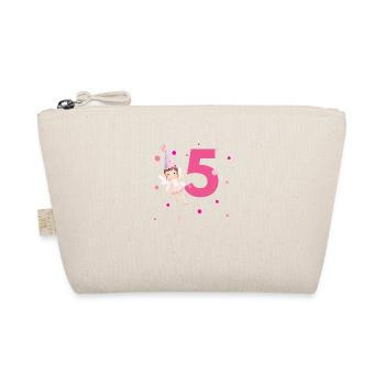 5e anniversaire fée rose - Trousse biologique - nature - Devant