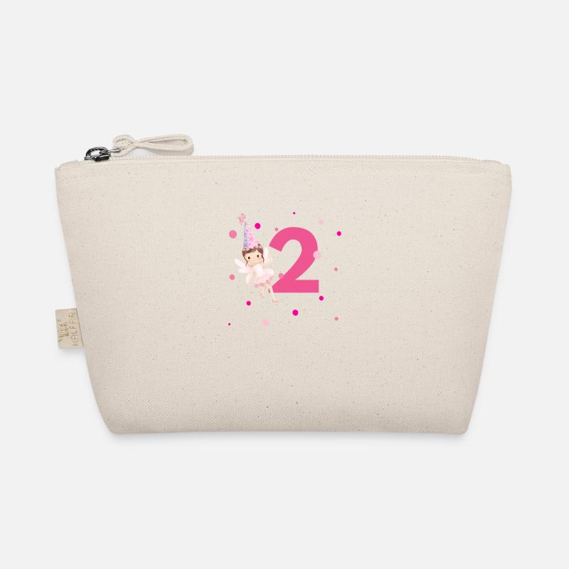 2nd Birthday Pink Fairy Organic Pouch