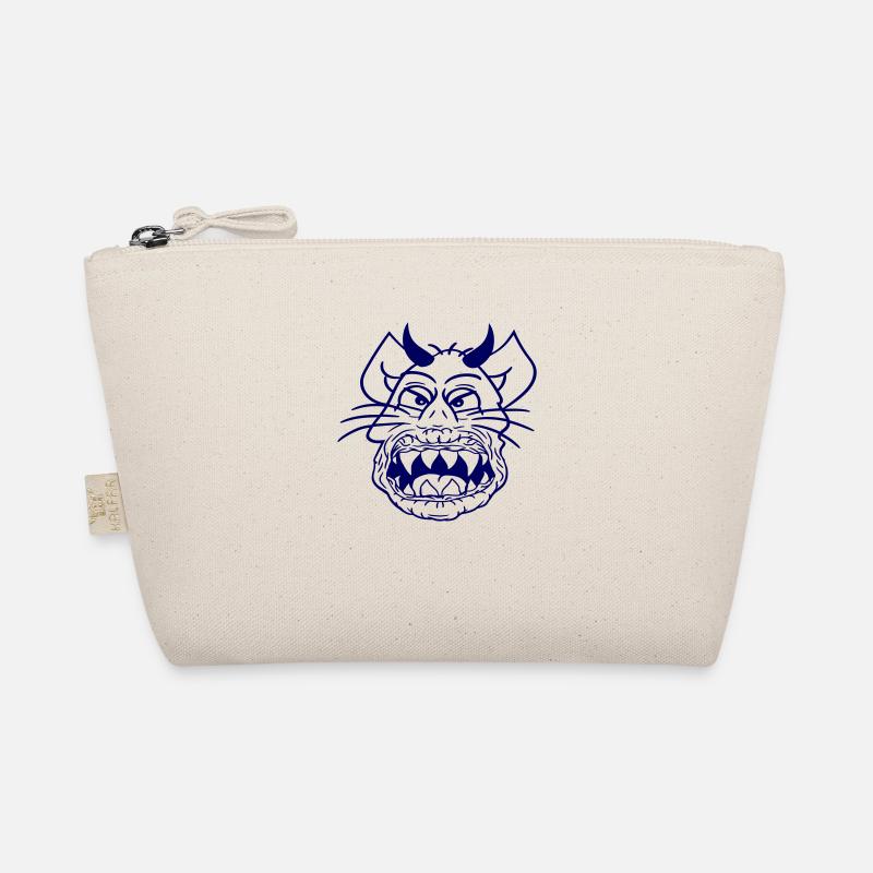 Demon Monster Cat Halloween Horror Devil Horns Organic Pouch