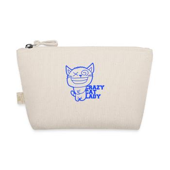 Chat fou Dame Texte Folle Femme Chats Amour - Trousse biologique - nature - Devant