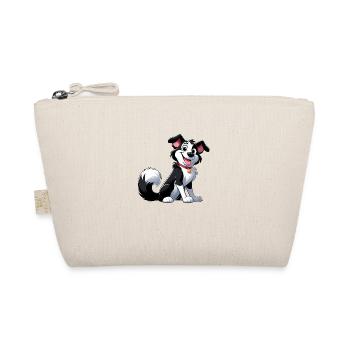 Border Collie 5 - Bio-Täschchen - Natur - Vorne