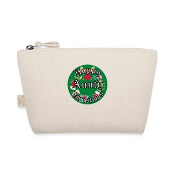 Happy Christmas Aunty - Organic Pouch - nature - Front
