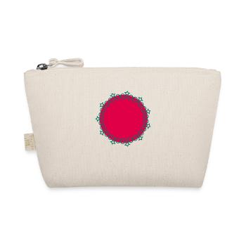 Circle star border frame - Organic Pouch - nature - Front