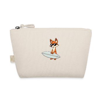 Confident Fox Surfboard Action - Sonnenbrille - Bio-Täschchen - Natur - Vorne