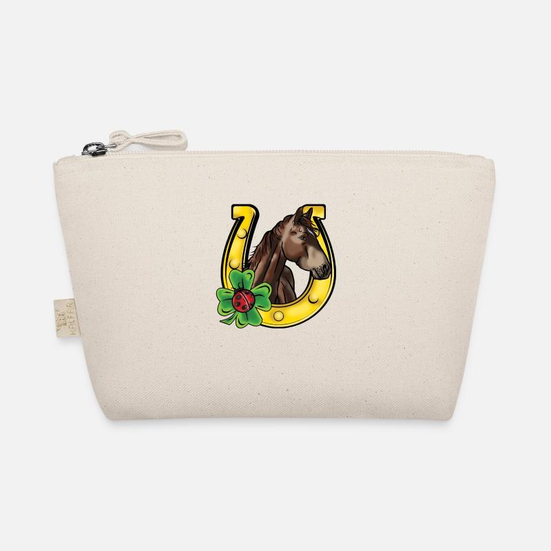 Comic Pony in Happiness - Organic Pouch - nature