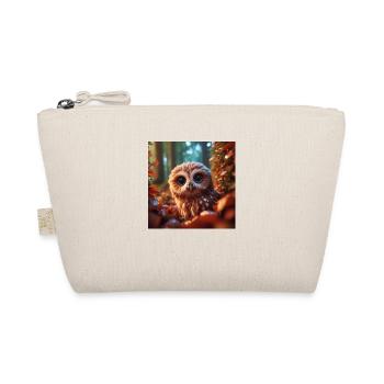 Cute owl - Organic Pouch - nature - Front