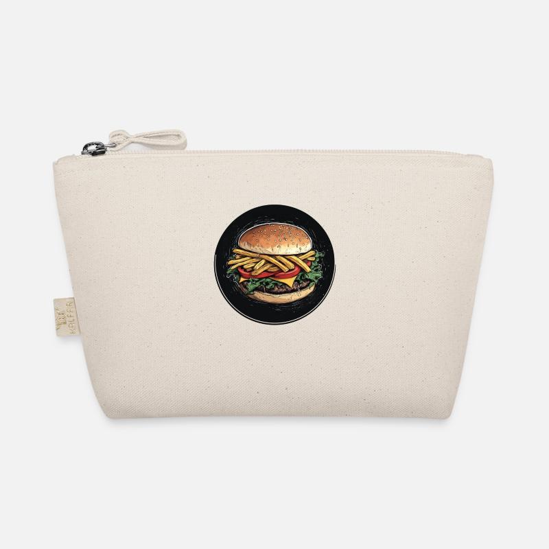 Burger Deluxe mit Pommes-Topping - Bio-Täschchen - Natur