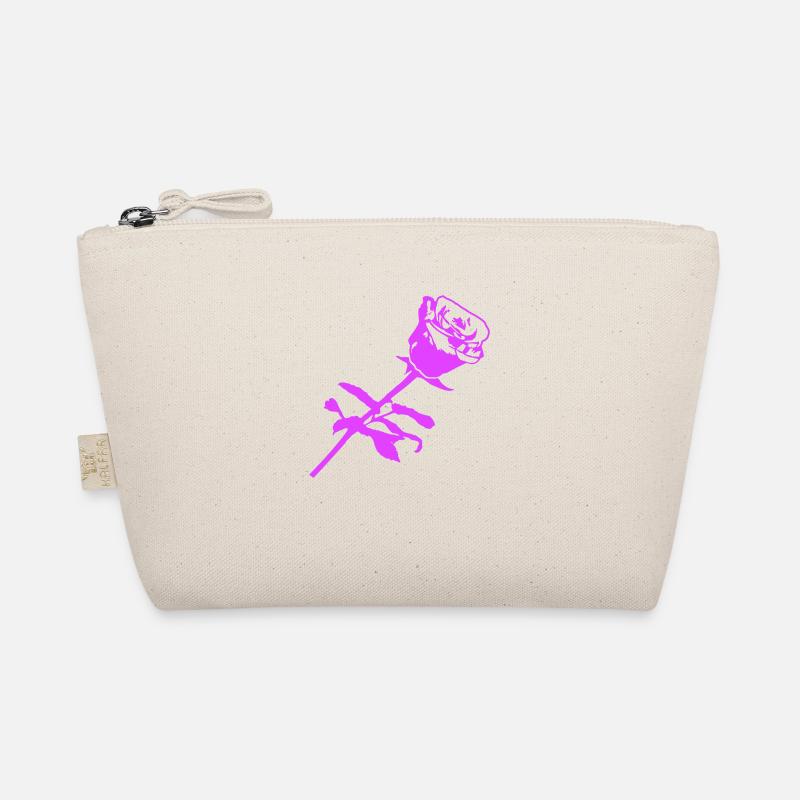 Pretty Beautiful Rose Blossom Leaf Roses Romantic Organic Pouch