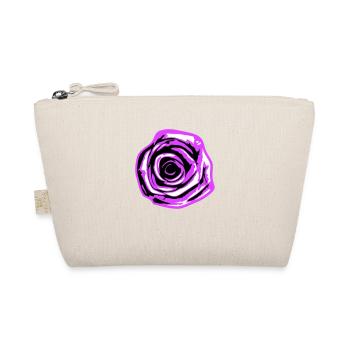 Pretty Beautiful Rose Blossom Leaf Roses Romantic - Organic Pouch - nature - Front