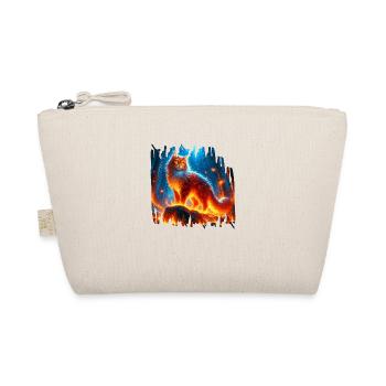 Enchanted Fire Feline - Organic Pouch - nature - Front