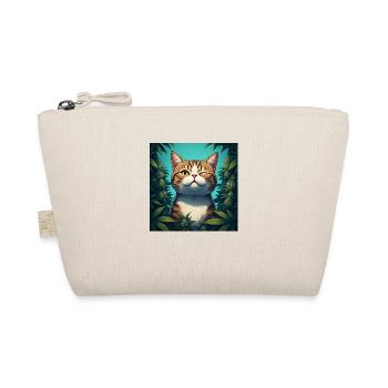 Der entspannte Kater - Bio-Täschchen - Natur - Vorne