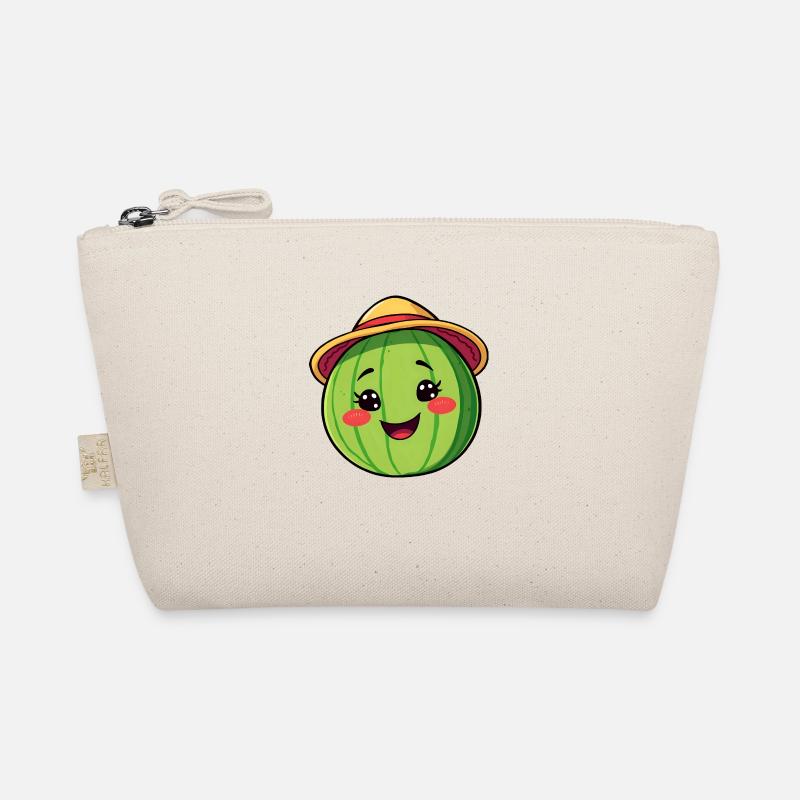 Pastèque souriante avec chapeau de soleil - Bande dessinée originale Trousse biologique