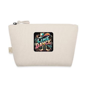Colorful Line Dance Design - Organic Pouch - nature - Front