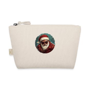 Rebellious Santa: Christmas with coolness! - Organic Pouch - nature - Front