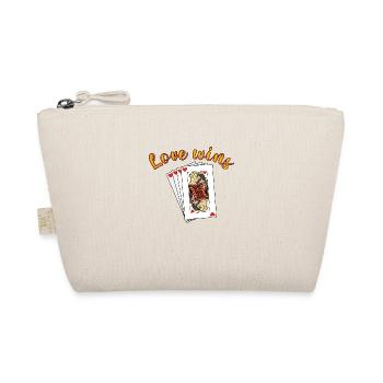 Queen and King of Hearts - Organic Pouch - nature - Front
