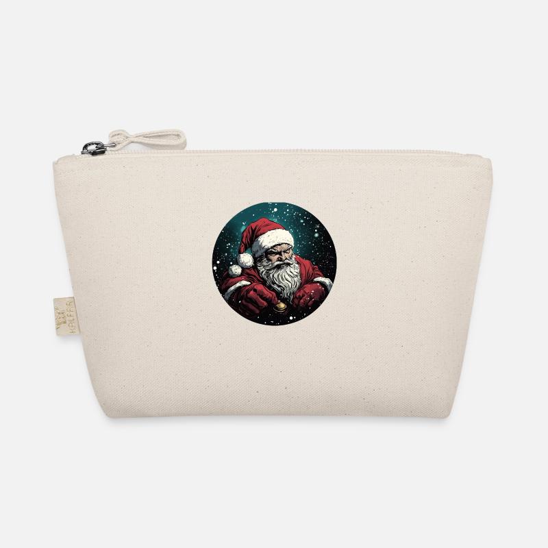 Powerful Santa Claus in a snow flurry Organic Pouch