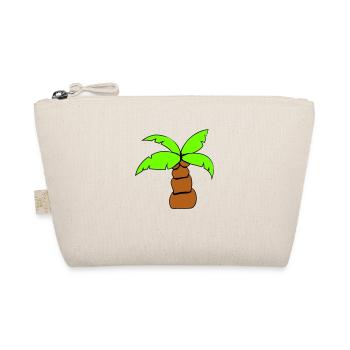 Palme Insel Baum Strand Urlaub Kokosnuss Meer Cool - Bio-Täschchen - Natur - Vorne