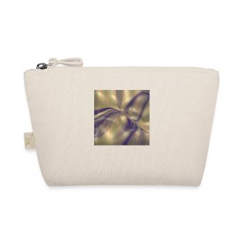 Blue pattern on gold! - Organic Pouch - nature - Front