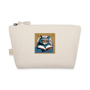 A clever cat - Organic Pouch - nature - Front