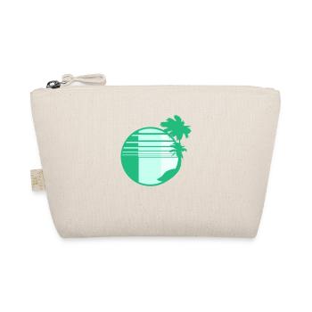 Palm Trees Island Trees Beach Strip Sea Travel Round - Organic Pouch - nature - Front