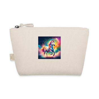 Einhorn Nevina Rainbow - sparkling Unicorn - Bio-Täschchen - Natur - Vorne