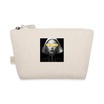 Sweet Techno Nun - Rave Design - Organic Pouch - nature - Front