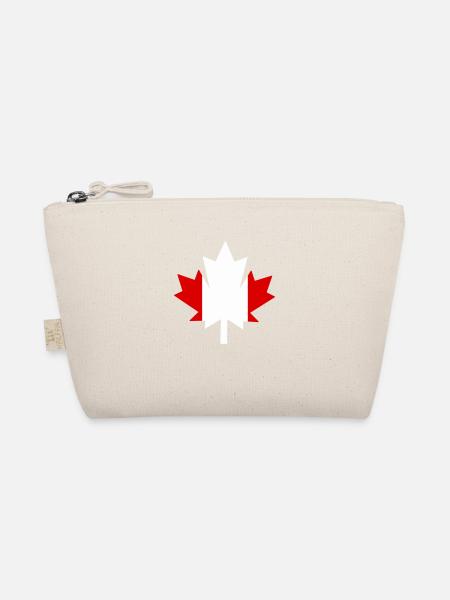 kanada canada ahornblatt - Bio-Täschchen - Natur - Vorne